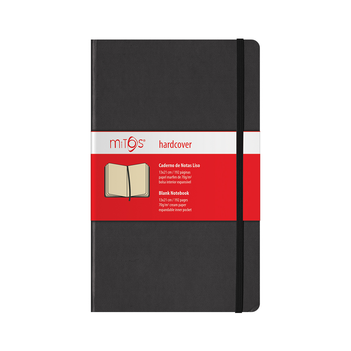 MITOS® HARDCOVER-Caderno Notas Liso(13x21cm)192pg